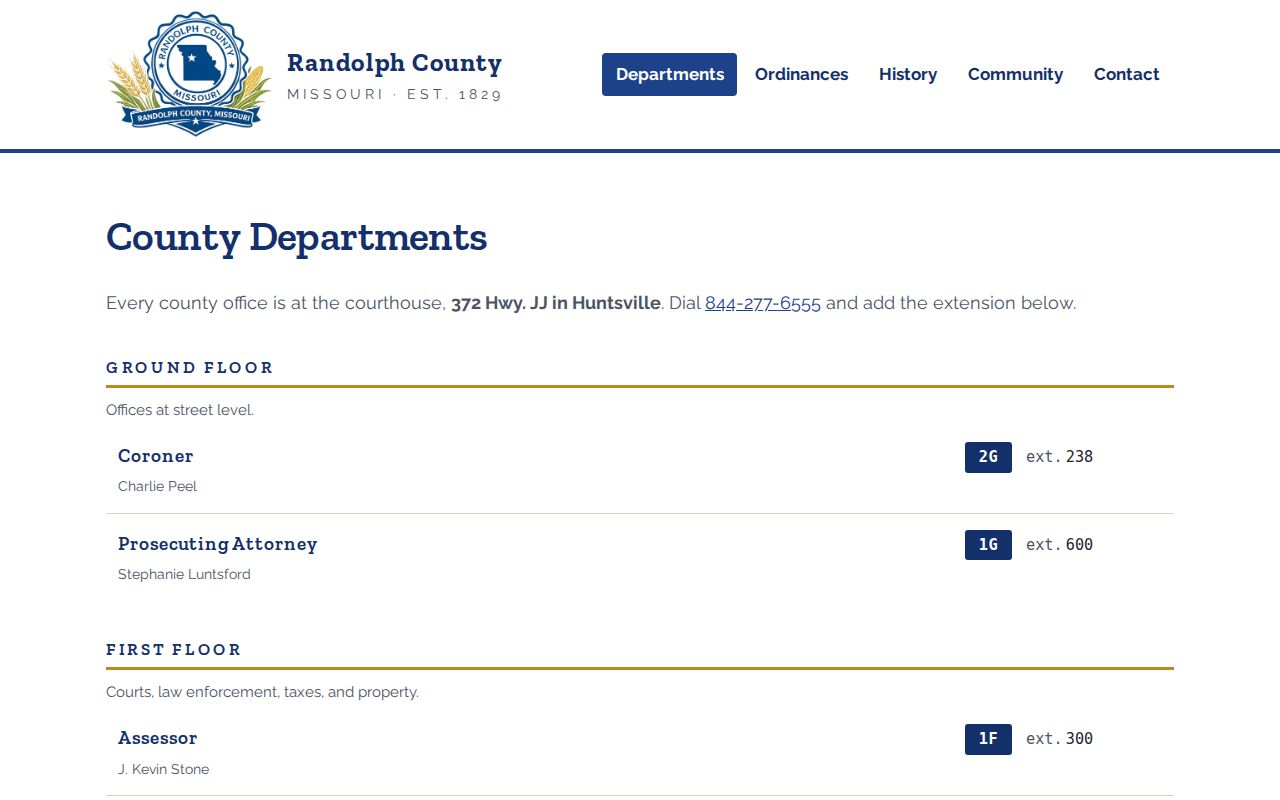 Randolph County Sheriff arrest record contact directory