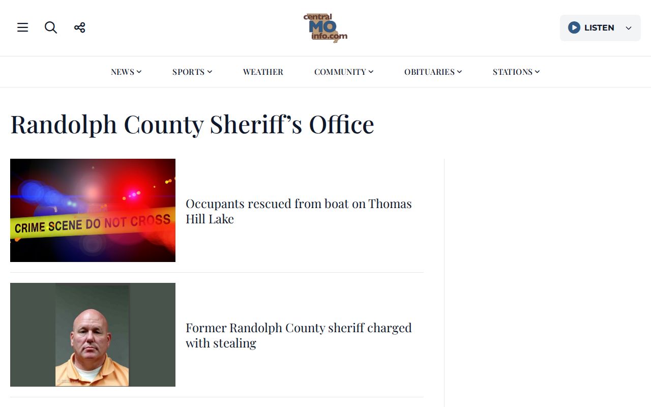 Randolph County arrest news archive from Central MO Info