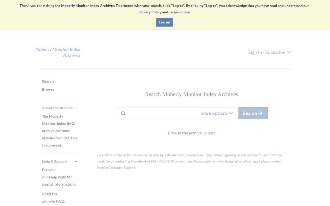 Randolph County older arrest and court reporting archive on NewsBank